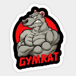 GYMRAT | gym wear | gym lovers t-shirt | gym motivation Sticker